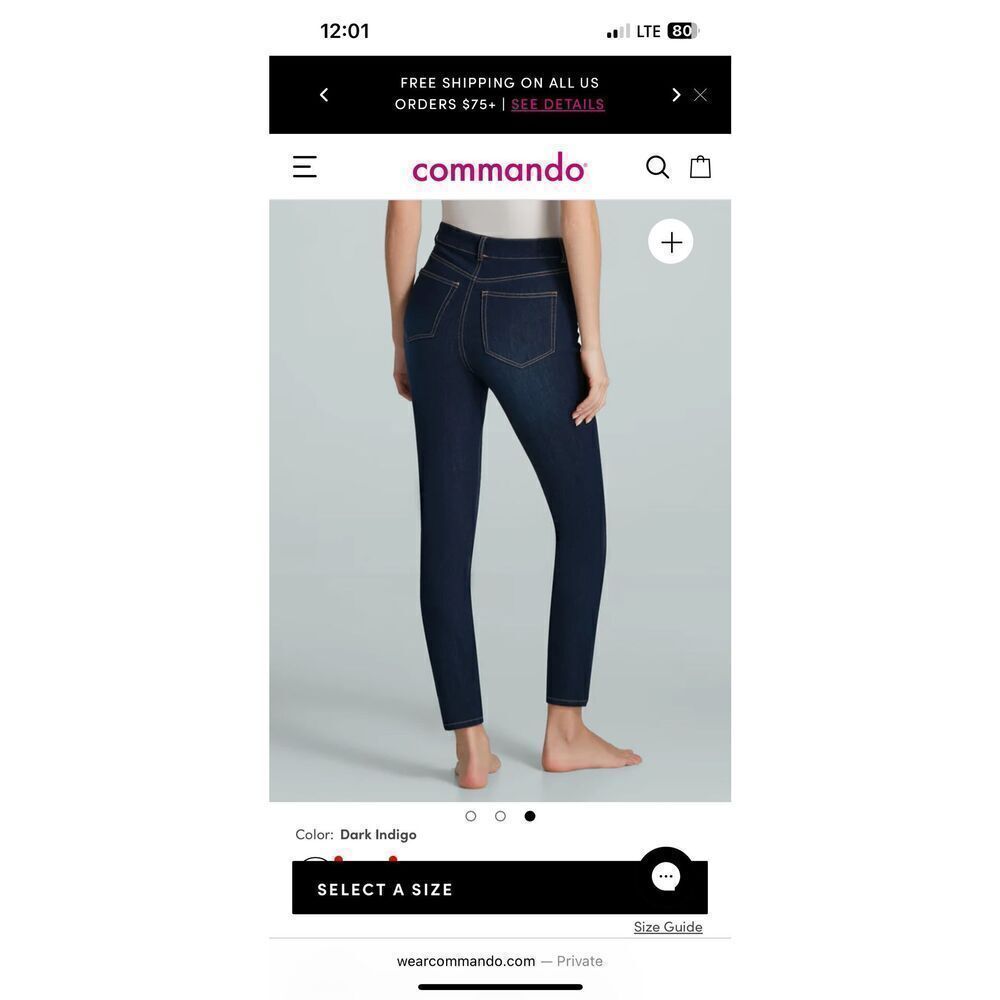 Commando Do It All Denim 5 Pocket Mid-Rise Skinny Jeans NWT!! - Picture 14 of 16